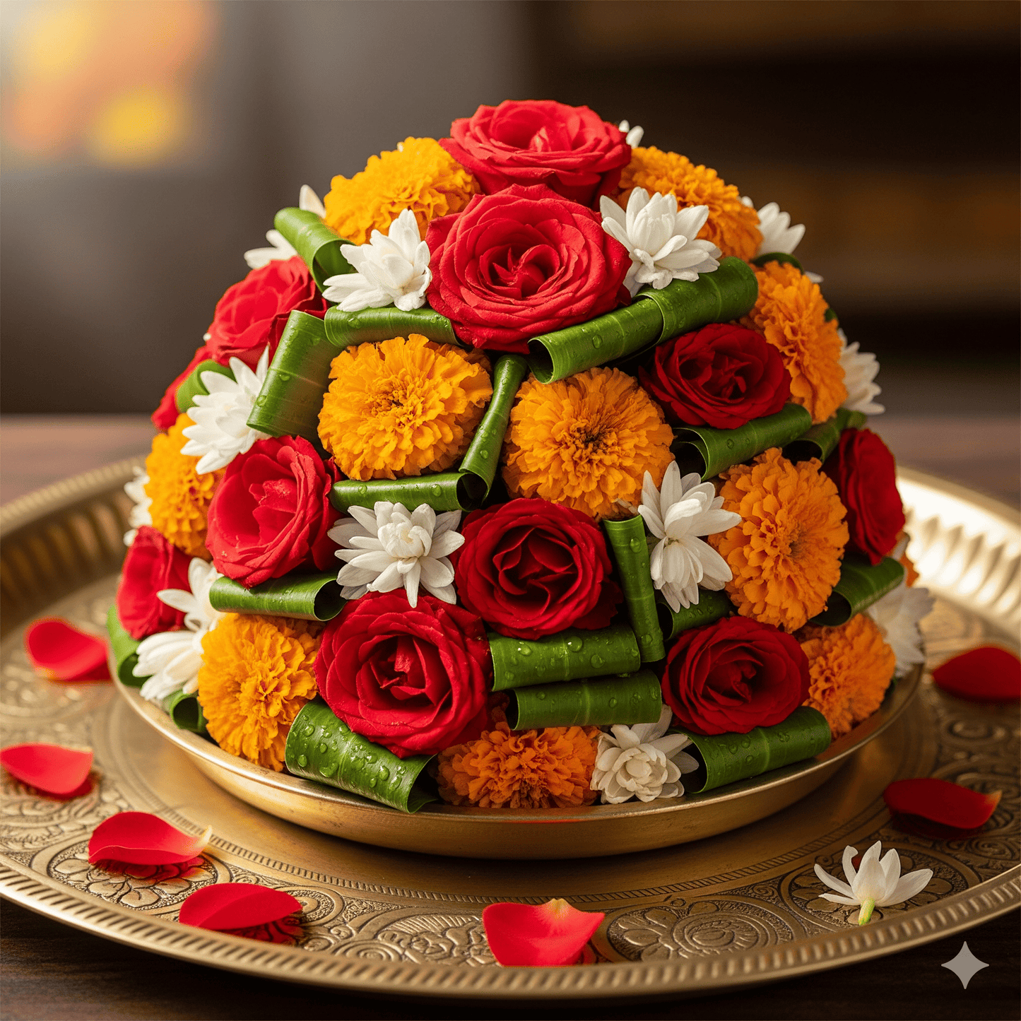 Shiv Puja Fresh Flower Bouquet – Premium Ritual Set