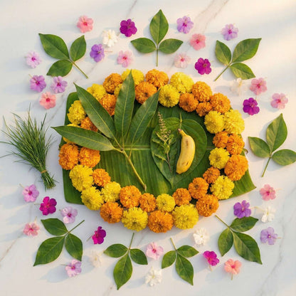 Shuddh Puja Premium Fresh Flower Kit for Thursday Laxmi Puja - Complete Flower Combo