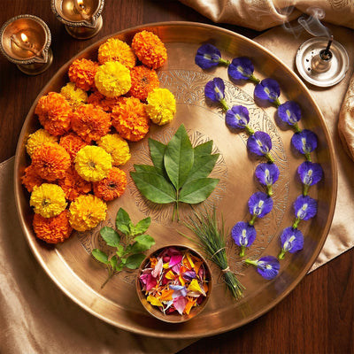 Shani Puja Ful Set for Saturday – Fresh Puja Flowers with Nilkanth Mala | Shuddh Puja