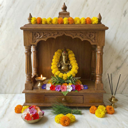 Shuddh Puja Premium Fresh Flower Kit for Wednesday Ganapati/Ganesh Puja - Complete Flower Combo
