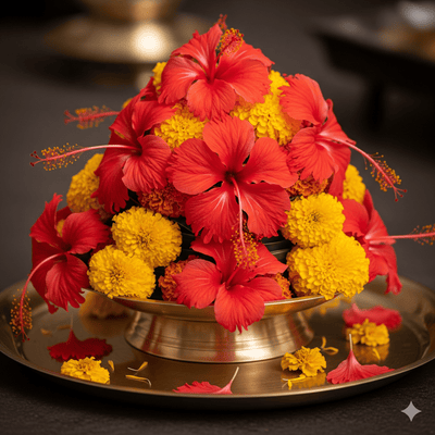 Shiv Puja Fresh Flower Bouquet – Premium Ritual Set